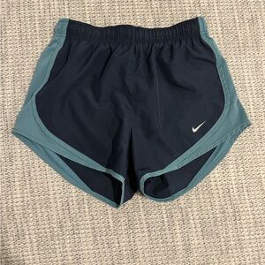 Nike. Navy and blue shorts